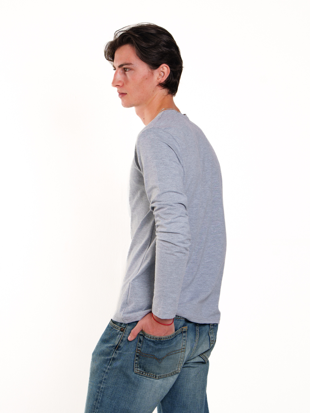 Mens Long Sleeve Crew Neck
