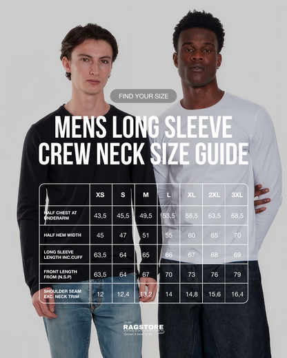 Mens Long Sleeve Crew Neck